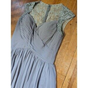 Ed Young Women's Embellished Pleated Chiffon Gown Evening Mother Prom Dress 14